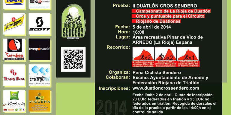 Cartel II Duatlón Cros Sendero
