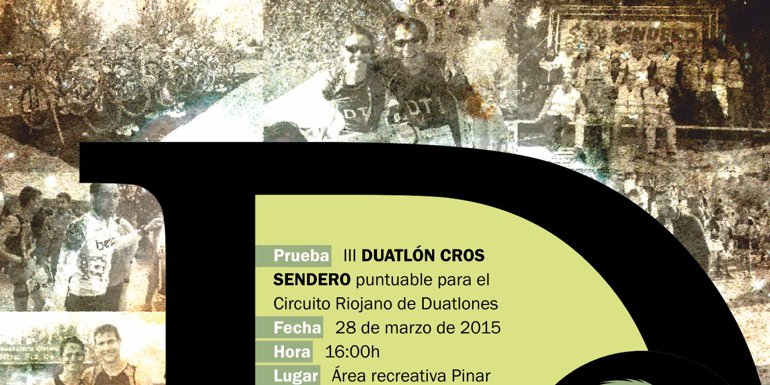 Cartel III Duatlón Cros Sendero