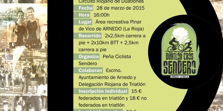 Cartel III Duatlón Cros Sendero