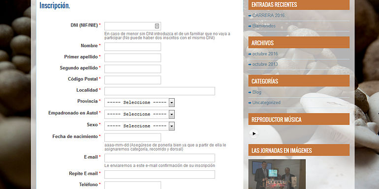 Champiñones y setas