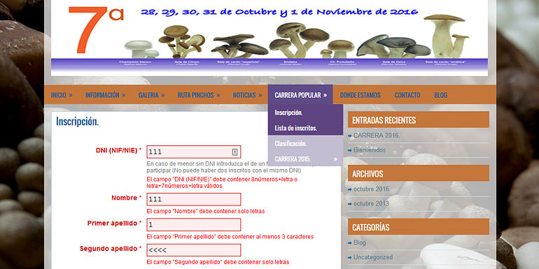 Champiñones y setas