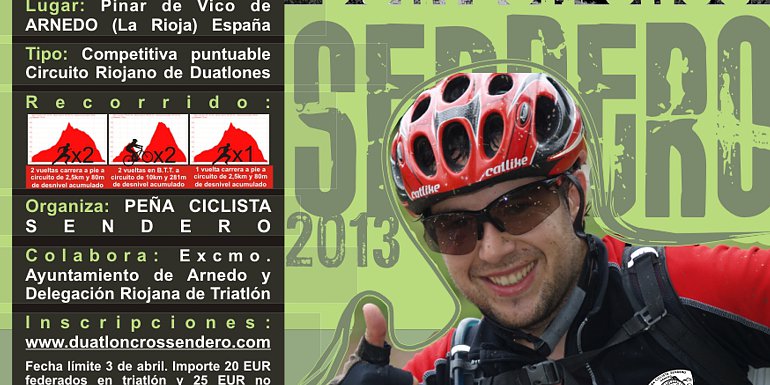 Cartel I Duatlón Cros Sendero
