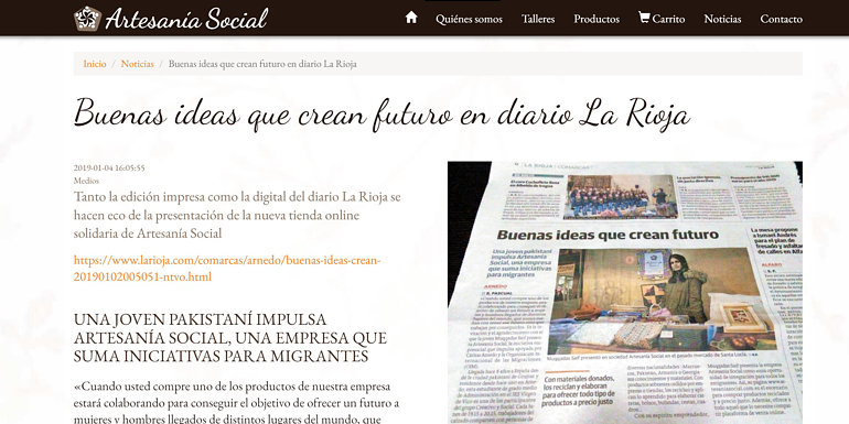 Artesania con fines sociales