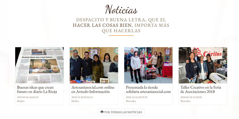 Artesania con fines sociales