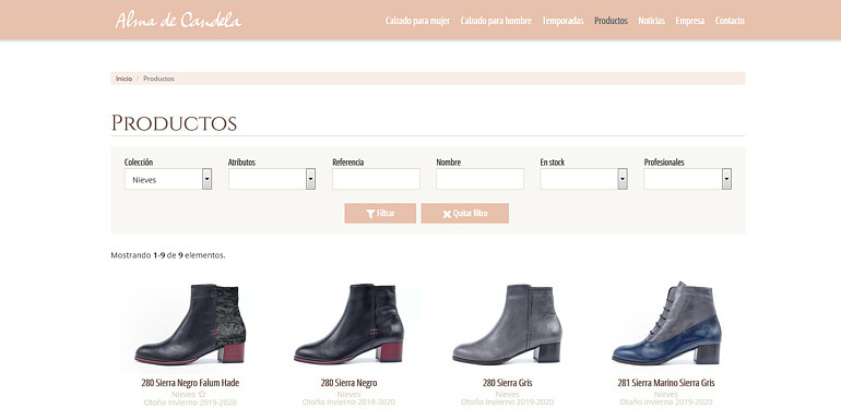 Alma de Candela calzado mujer